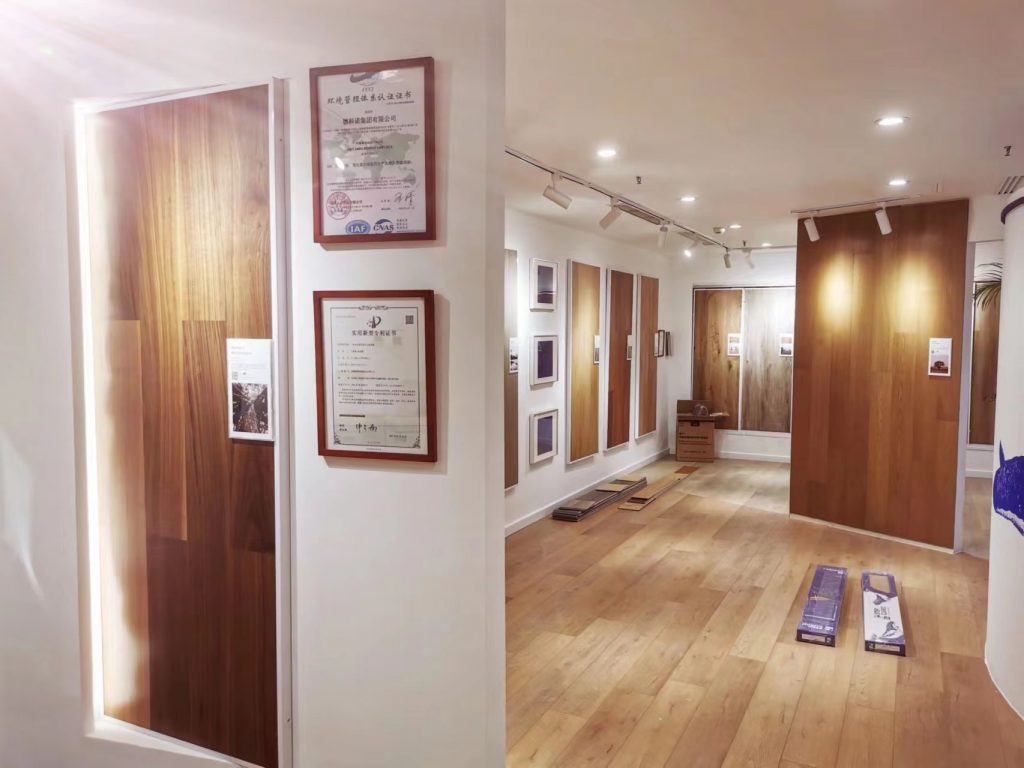 米博(中国)体育石晶石家庄石晶地板体验馆展厅-石晶地板产品展示