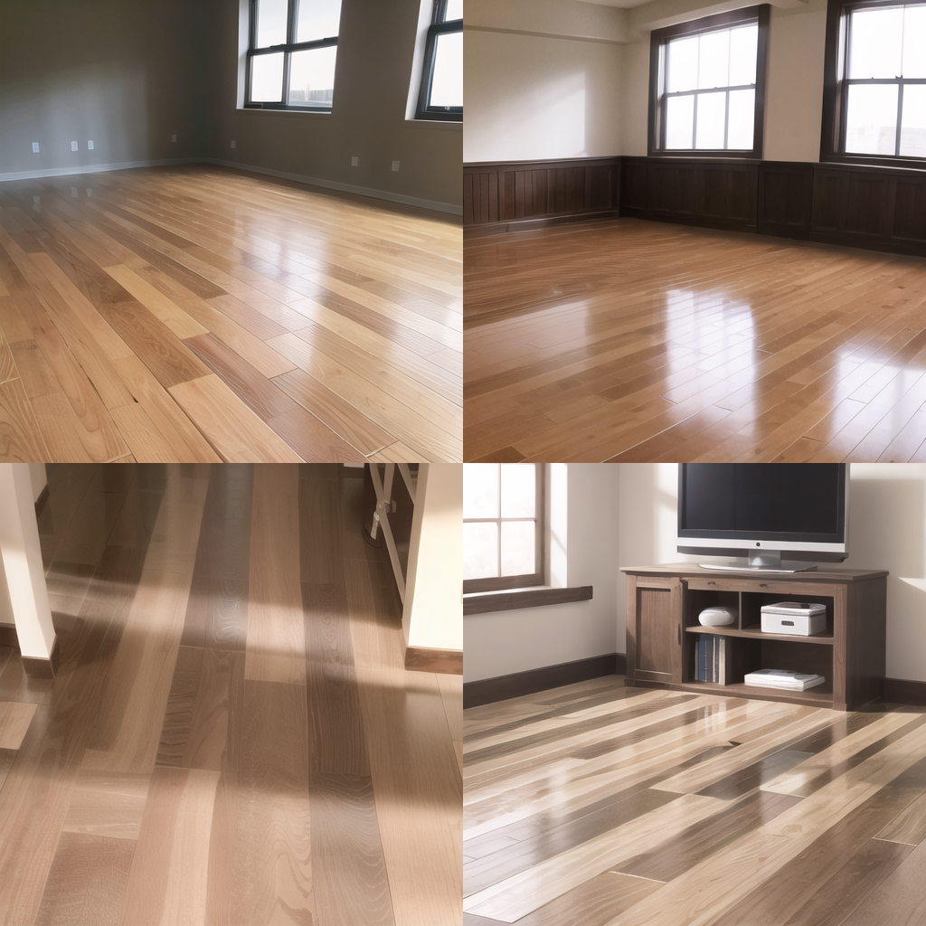 卧室铺设石晶地板仿木纹理逼真